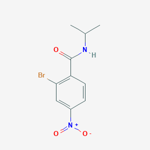 molecular formula C10H11BrN2O3 B8157687 2-Bromo-N-isopropyl-4-nitrobenzamide 