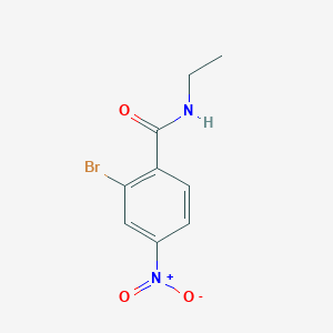 molecular formula C9H9BrN2O3 B8157689 2-Bromo-N-ethyl-4-nitrobenzamide 