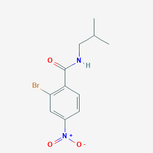 molecular formula C11H13BrN2O3 B8157692 2-Bromo-N-isobutyl-4-nitrobenzamide 
