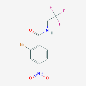 2-Bromo-4-nitro-N-(2,2,2-trifluoroethyl)benzamide