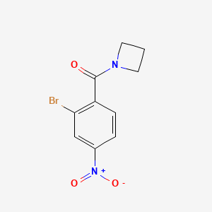 molecular formula C10H9BrN2O3 B8157740 Azetidin-1-yl(2-bromo-4-nitrophenyl)methanone 