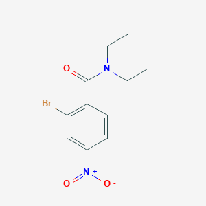 molecular formula C11H13BrN2O3 B8157752 2-Bromo-N,N-diethyl-4-nitrobenzamide 