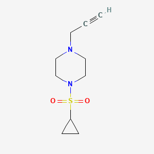 molecular formula C10H16N2O2S B8157778 1-(Cyclopropylsulfonyl)-4-(prop-2-yn-1-yl)piperazine 