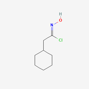 molecular formula C8H14ClNO B8157831 (1Z)-2-cyclohexyl-N-hydroxyethanimidoyl chloride 