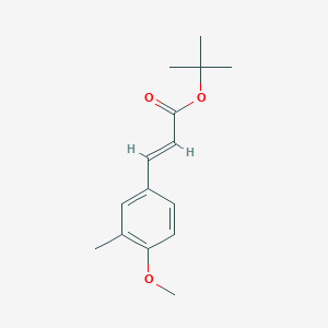 molecular formula C15H20O3 B8157843 (E)-tert-butyl 3-(4-methoxy-3-methylphenyl)acrylate 