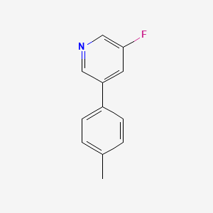 molecular formula C12H10FN B8157849 3-Fluoro-5-(p-tolyl)pyridine 