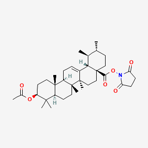 molecular formula C36H53NO6 B8157937 Ursolic Acid Acetate NHS ester 