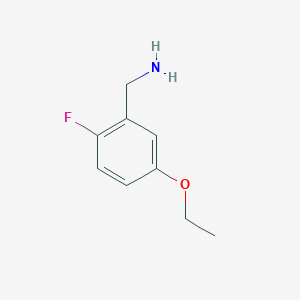 molecular formula C9H12FNO B8157973 (5-Ethoxy-2-fluorophenyl)methanamine 