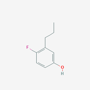 molecular formula C9H11FO B8158008 4-Fluoro-3-propylphenol 