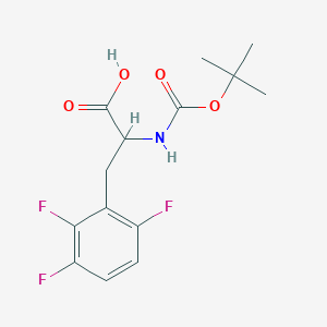 molecular formula C14H16F3NO4 B8158152 2-tert-Butoxycarbonylamino-3-(2,3,6-trifluoro-phenyl)-propionic acid 