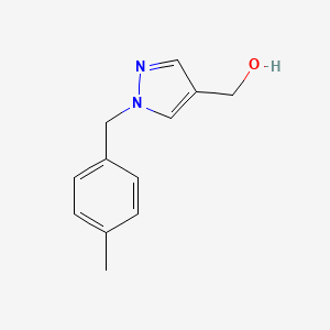 molecular formula C12H14N2O B8158169 {1-[(4-Methylphenyl)methyl]-1H-pyrazol-4-yl}methanol 