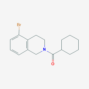 molecular formula C16H20BrNO B8158187 (5-Bromo-3,4-dihydroisoquinolin-2(1H)-yl)(cyclohexyl)methanone 
