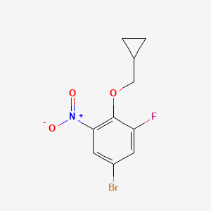 5-Bromo-2-(cyclopropylmethoxy)-1-fluoro-3-nitrobenzene