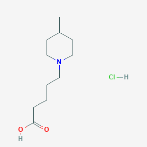 molecular formula C11H22ClNO2 B8158301 5-(4-Methylpiperidin-1-yl)pentanoic acid hydrochloride 