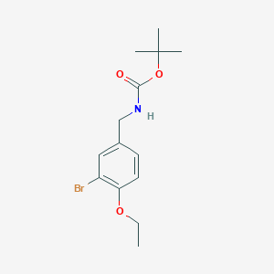 molecular formula C14H20BrNO3 B8158335 tert-Butyl 3-bromo-4-ethoxybenzylcarbamate 