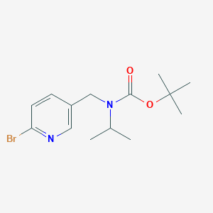 molecular formula C14H21BrN2O2 B8158388 tert-Butyl ((6-bromopyridin-3-yl)methyl)(isopropyl)carbamate 