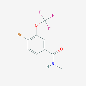 molecular formula C9H7BrF3NO2 B8158437 4-Bromo-N-methyl-3-(trifluoromethoxy)benzamide 