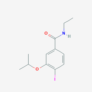molecular formula C12H16INO2 B8158492 N-ethyl-4-Iodo-3-isopropoxybenzamide 