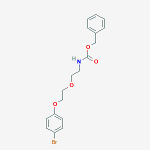 molecular formula C18H20BrNO4 B8158568 {2-[2-(4-Bromo-phenoxy)-ethoxy]-ethyl}-carbamic acid benzyl ester 