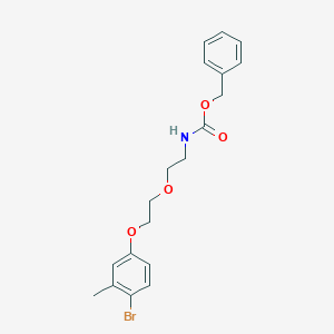 molecular formula C19H22BrNO4 B8158576 {2-[2-(4-Bromo-3-methylphenoxy)-ethoxy]-ethyl}-carbamic acid benzyl ester 