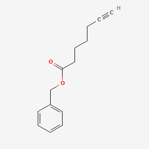molecular formula C14H16O2 B8158586 Benzyl hept-6-ynoate 