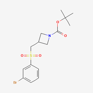 3-(3-Bromobenzenesulfonylmethyl)-azetidine-1-carboxylic acid tert-butyl ester