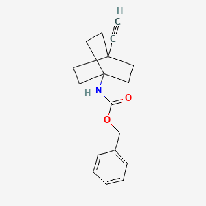 molecular formula C18H21NO2 B8158650 Benzyl (4-ethynylbicyclo[2.2.2]octan-1-yl)carbamate 
