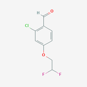 molecular formula C9H7ClF2O2 B8158659 2-Chloro-4-(2,2-difluoroethoxy)benzaldehyde 