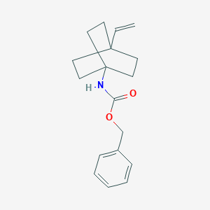 molecular formula C18H23NO2 B8158700 Benzyl (4-vinylbicyclo[2.2.2]octan-1-yl)carbamate 
