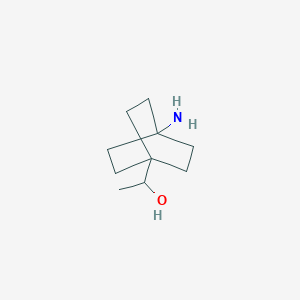 molecular formula C10H19NO B8158707 1-(4-Aminobicyclo[2.2.2]octan-1-yl)ethanol 