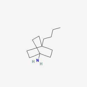 molecular formula C12H23N B8158709 4-Butylbicyclo[2.2.2]octan-1-amine 