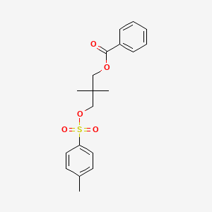 molecular formula C19H22O5S B8158747 2,2-Dimethyl-3-(tosyloxy)propyl benzoate 
