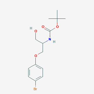 tert-Butyl (1-(4-bromophenoxy)-3-hydroxypropan-2-yl)carbamate