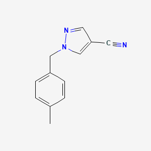 molecular formula C12H11N3 B8158786 1-(4-Methylbenzyl)-1H-pyrazole-4-carbonitrile 