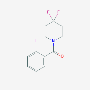 molecular formula C12H12F2INO B8158864 (4,4-Difluoropiperidin-1-yl)(2-iodophenyl)methanone 