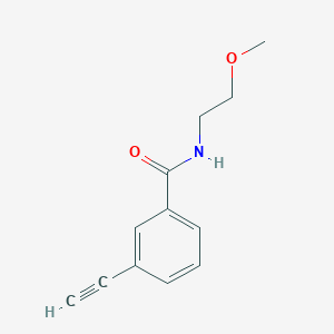 molecular formula C12H13NO2 B8158895 3-Ethynyl-N-(2-methoxyethyl)-benzamide 