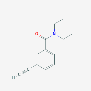 molecular formula C13H15NO B8158903 N,N-Diethyl-3-ethynyl-benzamide 