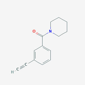 molecular formula C14H15NO B8158909 (3-Ethynylphenyl)(1-piperidyl)methanone 