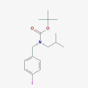 molecular formula C16H24INO2 B8158924 tert-Butyl 4-iodobenzyl(isobutyl)carbamate 