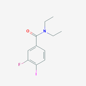 molecular formula C11H13FINO B8158948 N,N-diethyl-3-fluoro-4-iodobenzamide 