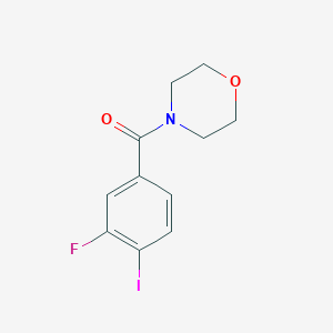 molecular formula C11H11FINO2 B8158951 (3-Fluoro-4-iodophenyl)(morpholino)methanone 
