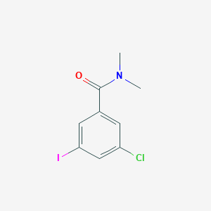 molecular formula C9H9ClINO B8158996 3-Chloro-5-iodo-N,N-dimethylbenzamide 