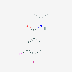molecular formula C10H11FINO B8159001 4-Fluoro-3-iodo-N-isopropylbenzamide 