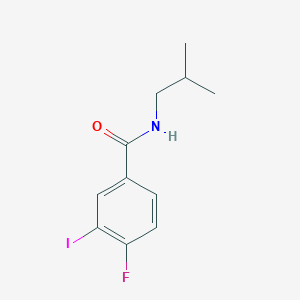 molecular formula C11H13FINO B8159021 4-Fluoro-3-iodo-N-isobutylbenzamide 