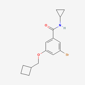 3-Bromo-5-(cyclobutylmethoxy)-N-cyclopropylbenzamide