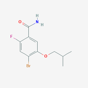4-Bromo-2-fluoro-5-isobutoxybenzamide