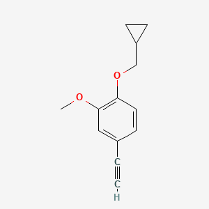 1-(Cyclopropylmethoxy)-4-ethynyl-2-methoxybenzene