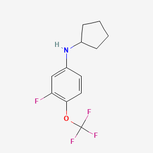 N-cyclopentyl-3-fluoro-4-(trifluoromethoxy)aniline