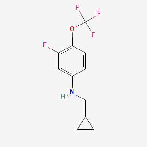 N-(Cyclopropylmethyl)-3-fluoro-4-(trifluoromethoxy)aniline
