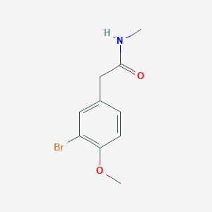 molecular formula C10H12BrNO2 B8159289 2-(3-Bromo-4-methoxyphenyl)-N-methylacetamide 